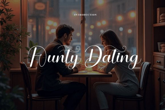 Aunty Dating: A Graceful Script Font for Makers