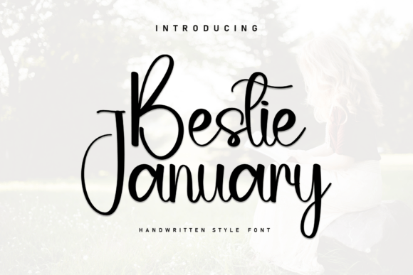 Bestie January: A Handwritten Font for Authentic Branding