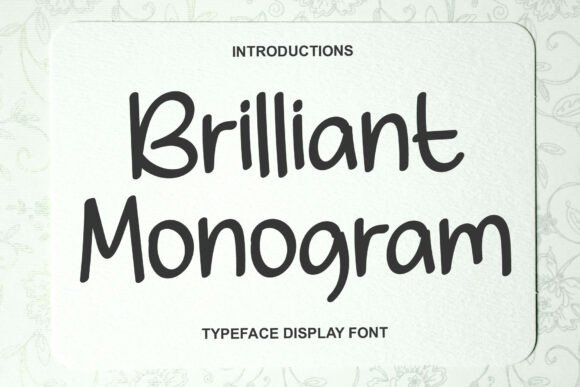 Brilliant Monogram: A Premium Script Font for Editorial Design