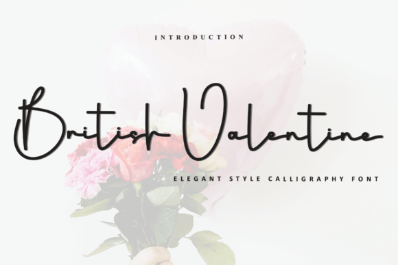 British Valentine: A Romantic Script Font for Crafters