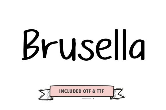 Brusella Brush: A Bold Handwritten Font for Crafters
