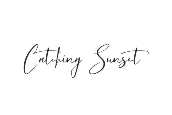 Catching Sunset: A Whimsical Script Font for Editors