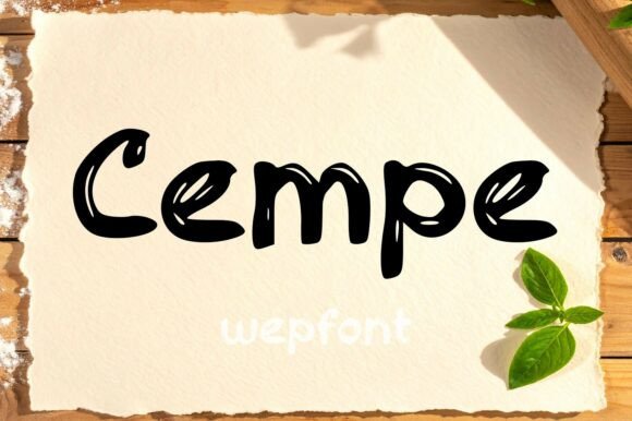 Cempe: A Handwritten Font for Modern Web Design
