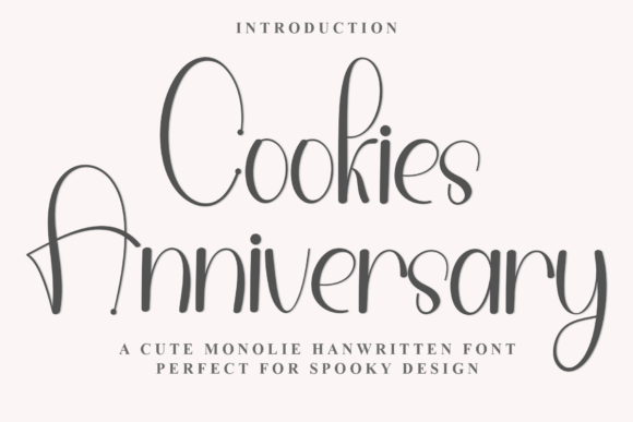 Cookies Anniversary: A Whimsical Font for Marketers