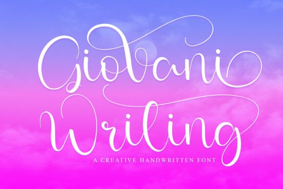 Giovani Writing: A Sweet Script Font for Crafters