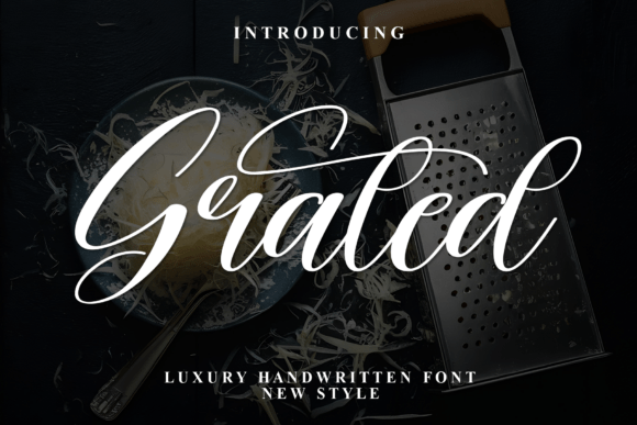 Grated: A Luxury Script Font for Modern Web Design
