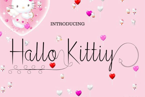 Hallo Kitty: A Playful Script Font for Web Design
