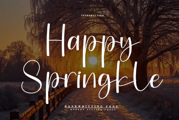 Happy Springkle: A Handwritten Font for Your Brand