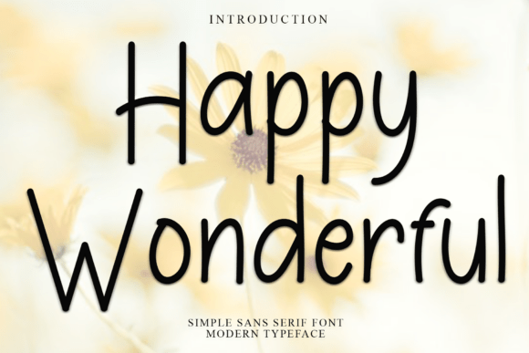 Happy Wonderful: A Modern Typeface for Web Design