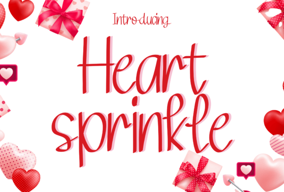 Heart Sprinkle: A Romantic Script Font for Editorial Design