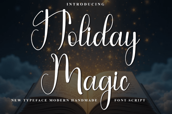 Holiday Magic: A Warm Script Font for Web Design