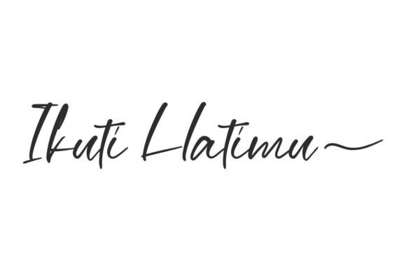 Ikuti Hatimu: The Elegant Handwritten Font for Makers