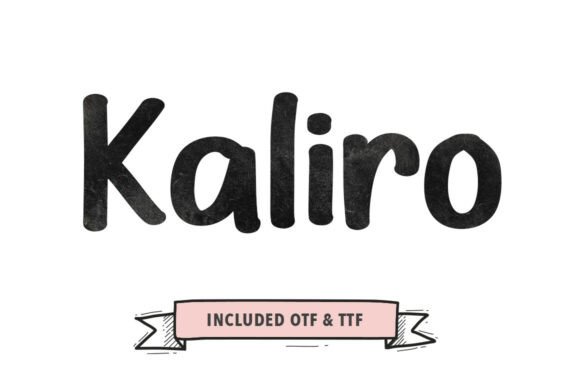 Kaliro: A Bold Handwritten Font for Modern Editorial Design