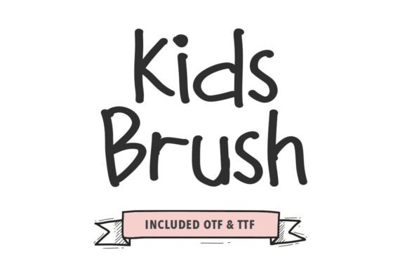 Kids Brush: A Bold Handwritten Font for Branding