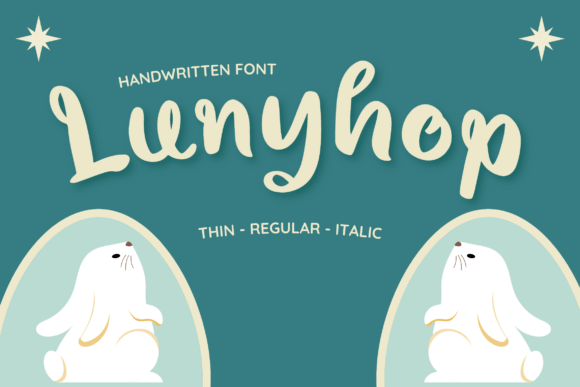 Lunyhop: A Joyful Handwritten Font for Playful Branding