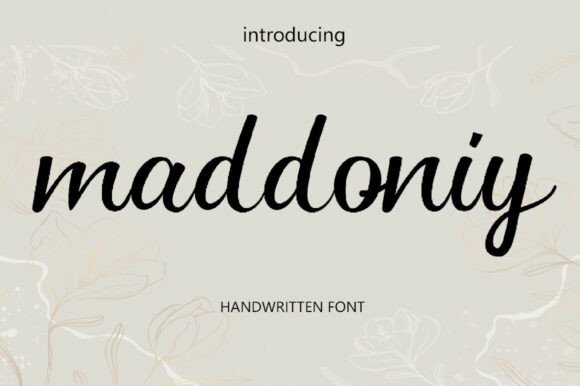 Maddoniy: A Modern Handwritten Font for Your Brand