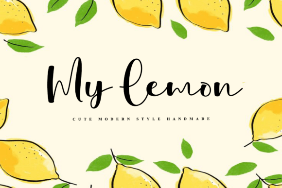 My Lemon: A Rhythmic Script Font for Campaigns