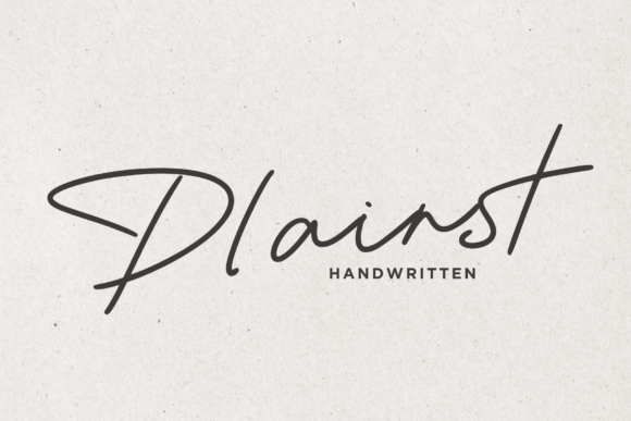 Plainst: A Modern Handwritten Font for Web Design