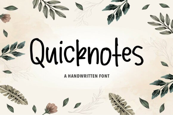 Quicknotes: The Bold Handwritten Font for Campaigns