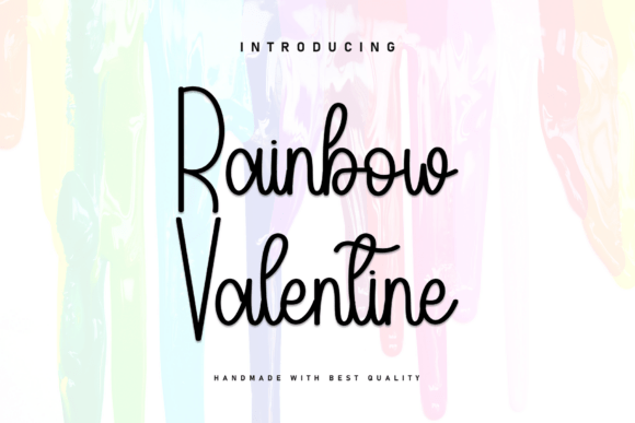 Rainbow Valentine: A Handwritten Font for Editorial Design