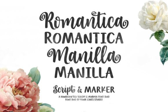 Romantica Manilla Duo: A Romantic Script and Marker Typeface