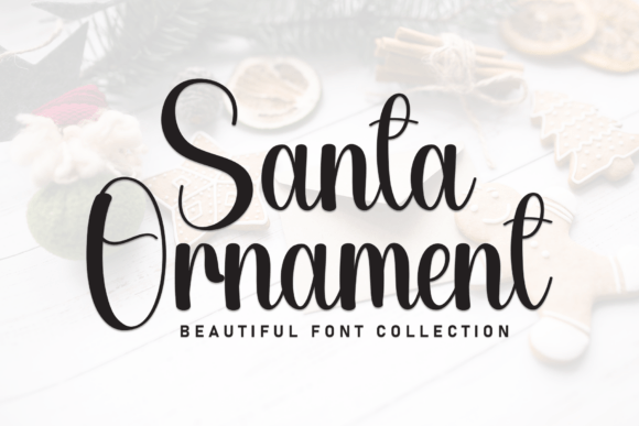 Santa Ornament: A Handcrafted Script Font for Makers