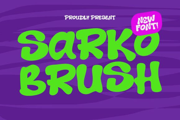 Sarko Brush: A Bold Display Typeface for Makers