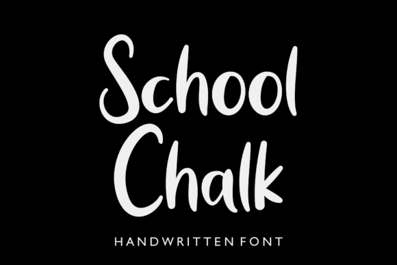 School Chalk: A Handwritten Font for Authentic Editorial Design