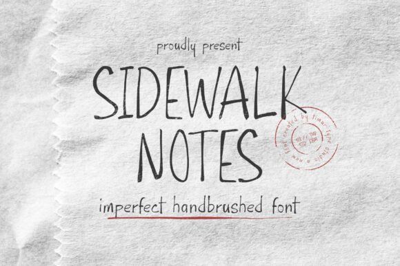 Sidewalk Notes: The Imperfect Handbrushed Font for Brands