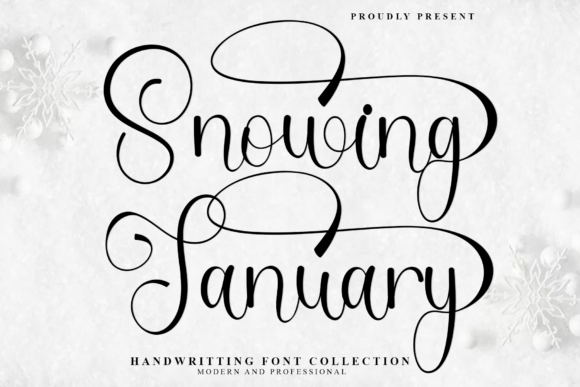 Snowing January: A Warm Script Font for Brand Identity