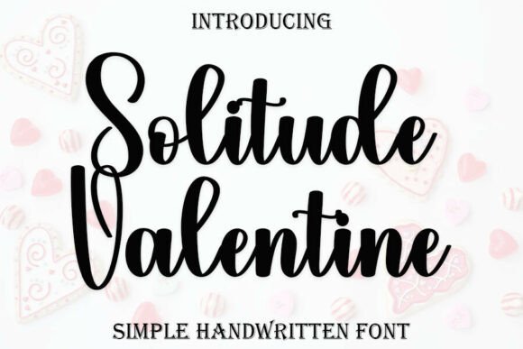 Solitude Valentine: A Modern Script Typeface for Web Design