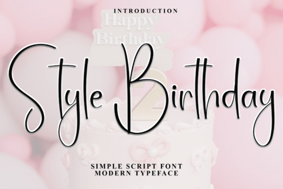 Style Birthday: A Festive Typeface for Web Design
