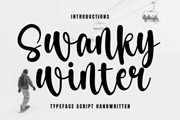 Swanky Winter: A Stylish Script Font for Makers