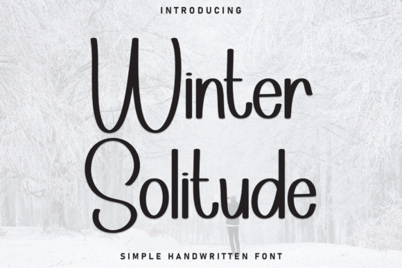 Winter Solitude: A Warm Handwritten Display Font